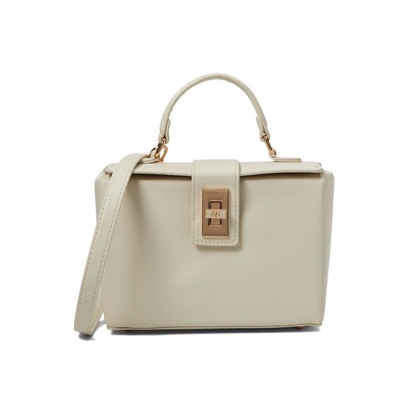 Convertible Box Bag With Ak Enamel Turn Lock :v - Picture 1 of 4